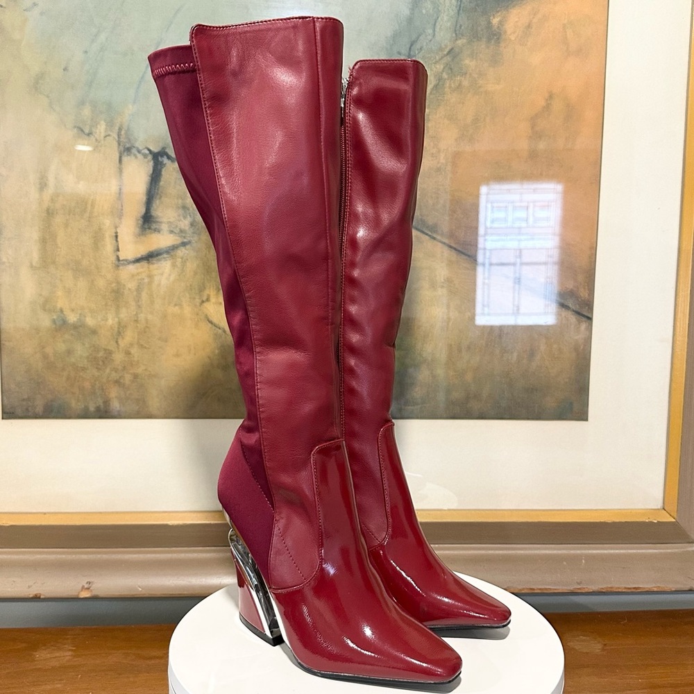 🌸NINETY UNION🌸 Villa Boot In Burgundy Size: 4 - Picture 7 of 13